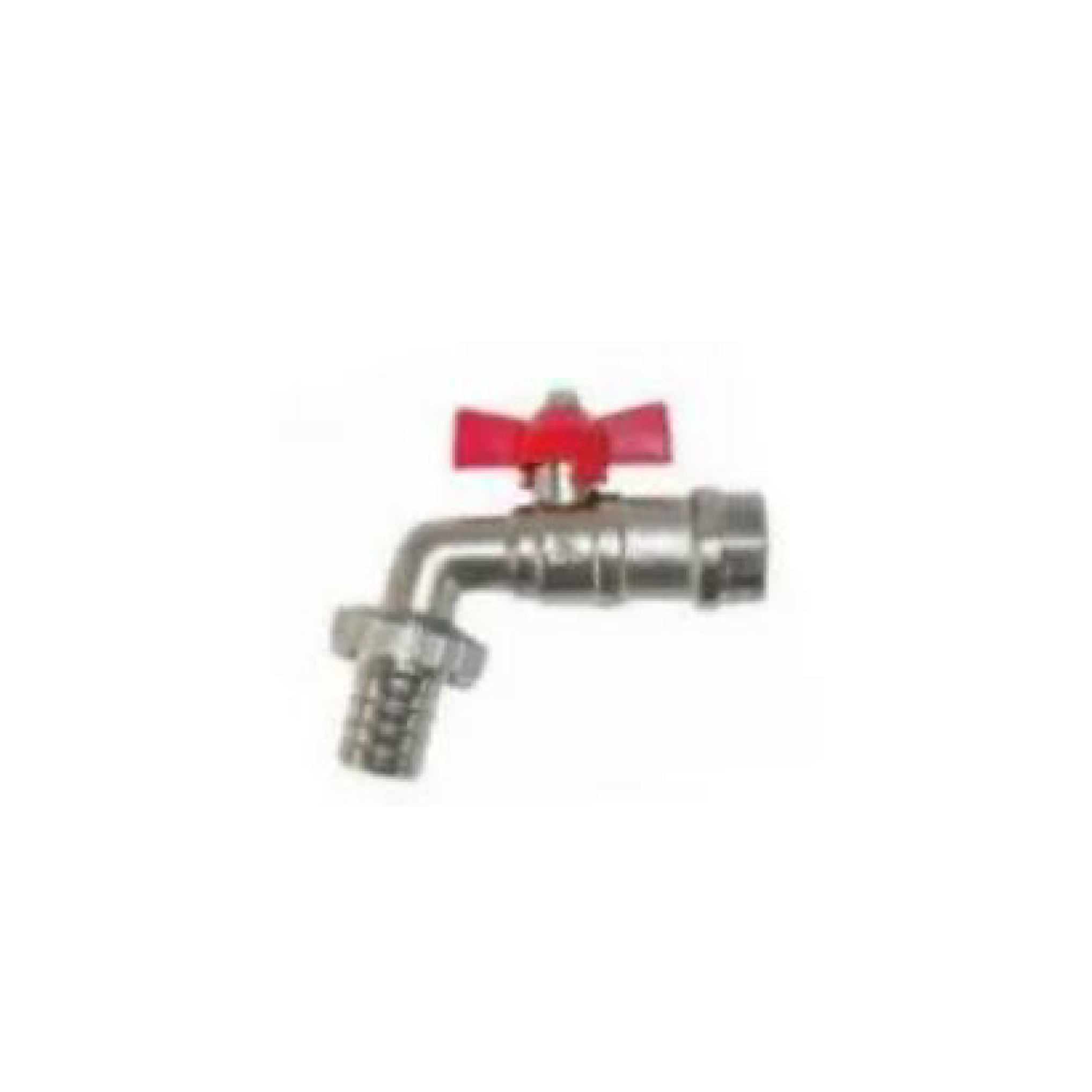 CAN04 CANILLA ESFERICA 1/2 MANIJA MARIPOSA KRANEN - Imagen 1