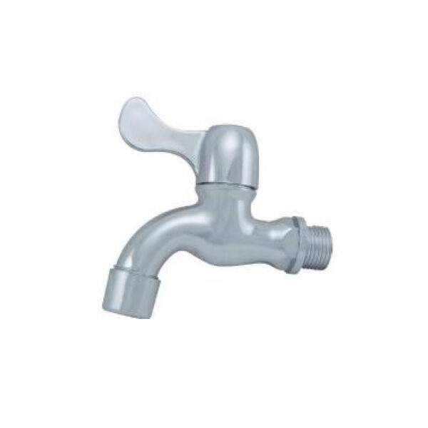 CANILLA PVC  ESFERICA 1/2` CROMADA SIN MANGA MALVAR