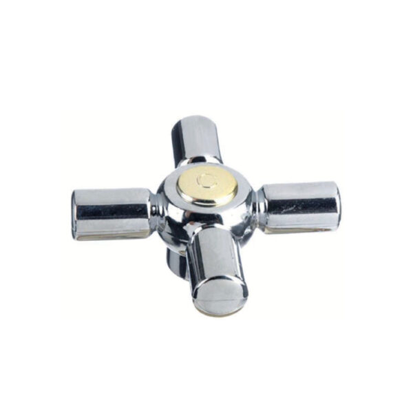 VOLANTE PLASTICO CRUZ  CROMO-ORO     (24)