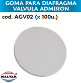 DIAFRAGMA GOMA (OSTIA MALVAR) P/ ENTRADA CAMARA SILENCIOSA