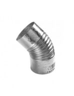 CURVA ZINC 45º x 4" HERMETICA